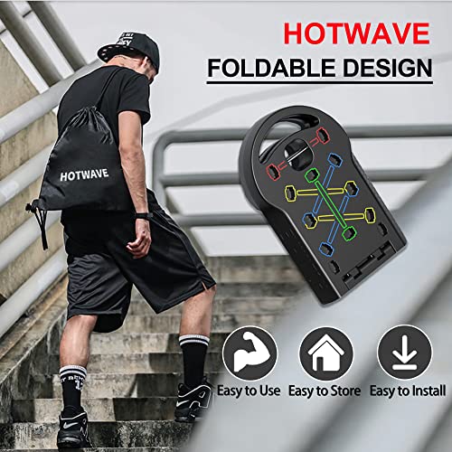 HOTWAVE Push Up Board: Portable 20-in-1 Home Gym
