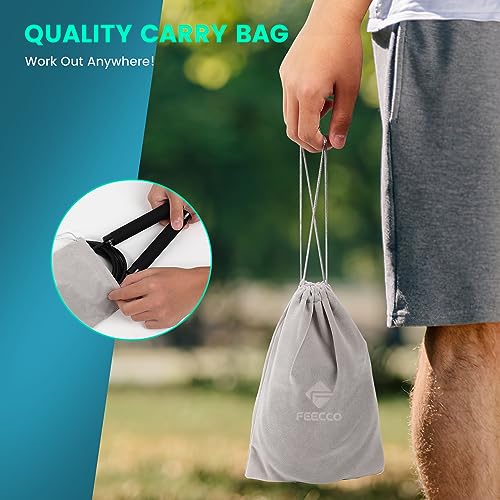 FEECCO FITNESS Weighted Jump Rope - Adjustable Length