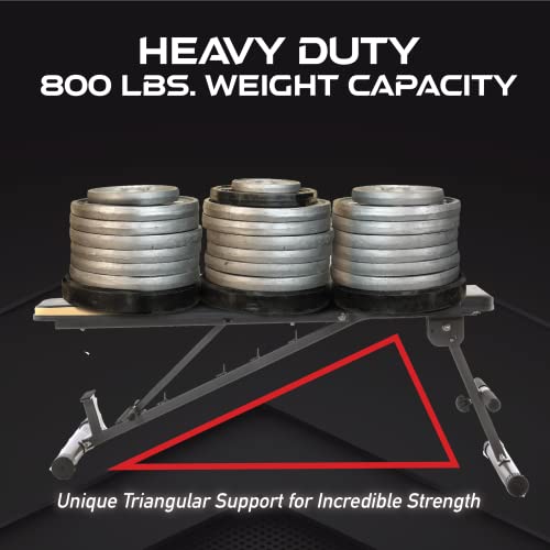 Adjustable Weight Bench Press for Home Gym - 800lb