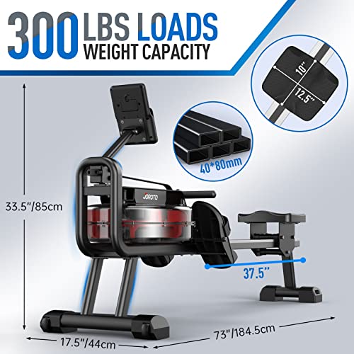 JOROTO MR23 Foldable Rowing Machine - 300 LBS Weight Capacity