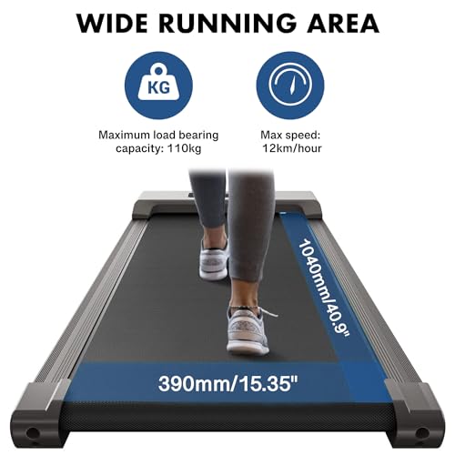 Bluetooth Under Desk Treadmill: Remote Control, Adjustable Speeds