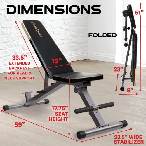 Adjustable Weight Bench Press for Home Gym - 800lb