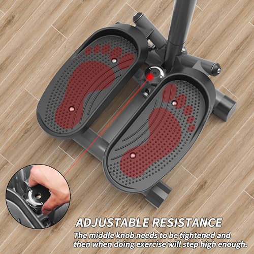 leikefitness Portable Twist Stair Stepper with Adjustable Resistance