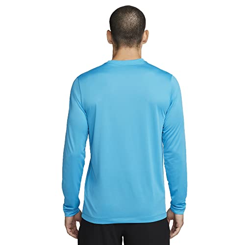 Nike Dri-FIT Legend Men's Long-Sleeve Fitness Top - Laser Blue/Black