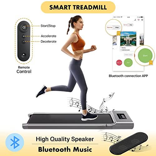 Bluetooth Under Desk Treadmill: Remote Control, Adjustable Speeds