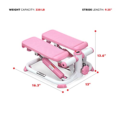 Portable Pink Stair Stepper for Home Workouts