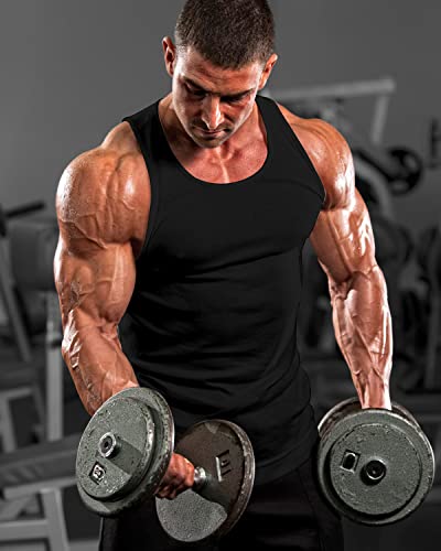 KAWATA Men's Quick Dry Gym Muscle Tees