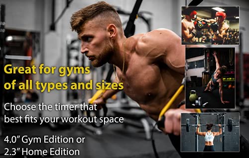 Bluetooth-controlled GymNext Flex Timer - Wall Mounted 23" LED