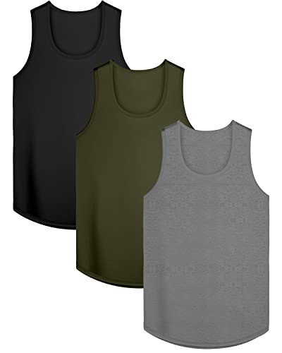 KAWATA Men's Quick Dry Gym Muscle Tees