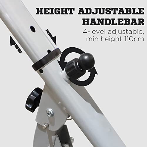 HOMCOM Grey Stepper with Hand Grip: Home Gym Fitness