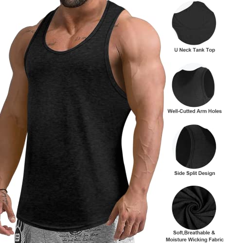 KAWATA Men's Quick Dry Gym Muscle Tees