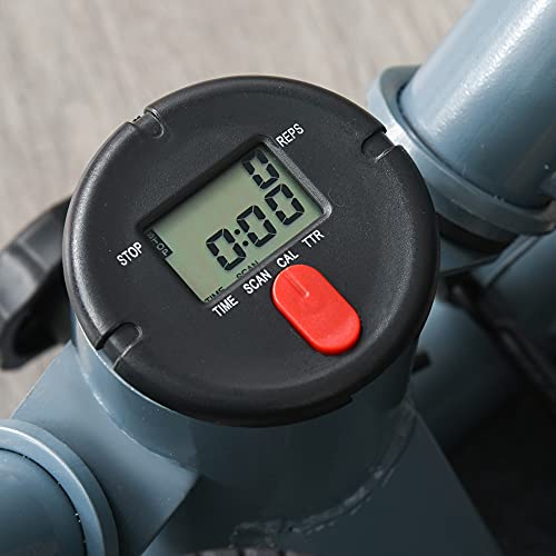 HOMCOM Mini Stepper with Resistance Bands - Full Body Training