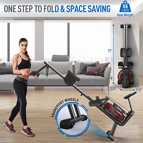 JOROTO MR23 Foldable Rowing Machine - 300 LBS Weight Capacity