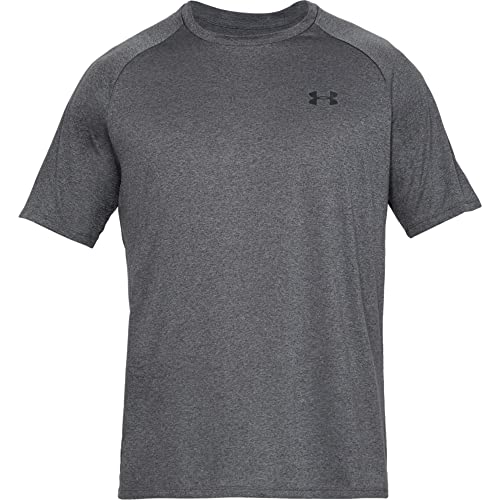 Under Armour Men's Tech 2.0 T-Shirt, Carbon Heather/Black