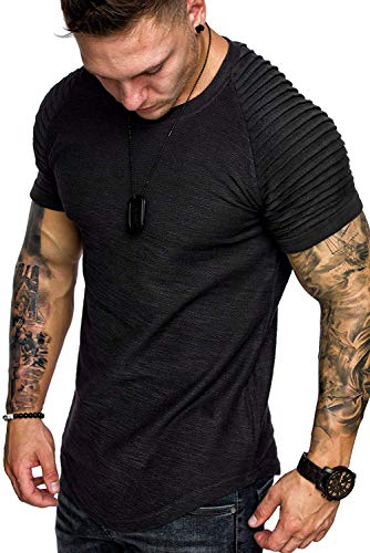 COOFANDY Men's Fitness Tee - Black L