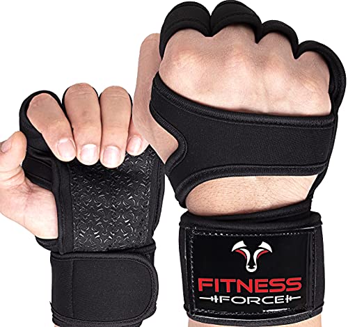Ventilated Gym Gloves with Wrist Support for Fitness