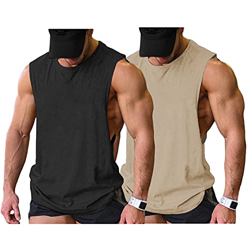 COOFANDY Men's 2-Pack Workout Tank Tops