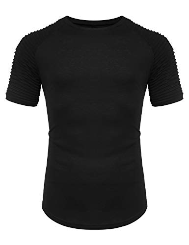 COOFANDY Men's Fitness Tee - Black L