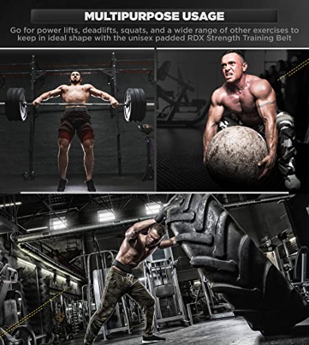 RDX Leather Weight Lifting Belt, 4" or 6