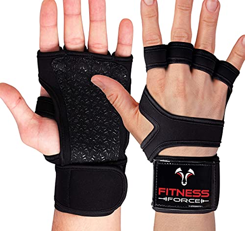 Ventilated Gym Gloves with Wrist Support for Fitness