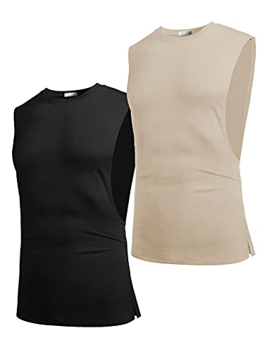 COOFANDY Men's 2-Pack Workout Tank Tops