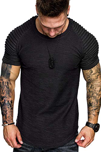 COOFANDY Men's Fitness Tee - Black L