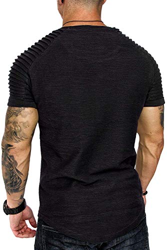 COOFANDY Men's Fitness Tee - Black L