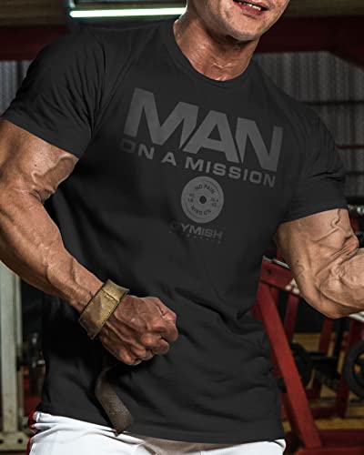 Motivational XL Workout Shirt - Black-On-Black