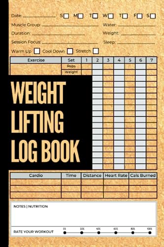 Weight Lifting Log Book: Fitness Journal for Personal Training