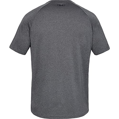 Under Armour Men's Tech 2.0 T-Shirt, Carbon Heather/Black
