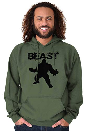 Military Green Beast Gym Fitness Hooded Sweatshirt