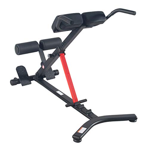 Sunny Health & Fitness Incline Roman Chair - Black