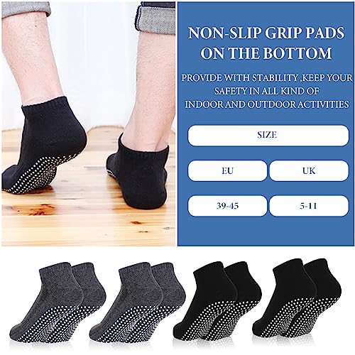 Non Slip Yoga Socks with Grips for Home Fitness