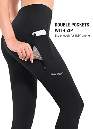 BALEAF Women's Fleece Leggings - Winter Running, Cycling, Hiking