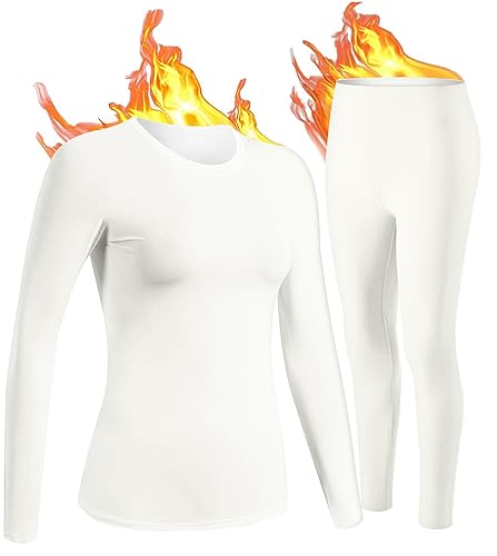 UNIQUEBELLA Women's Thermal Underwear Set for Home Fitness