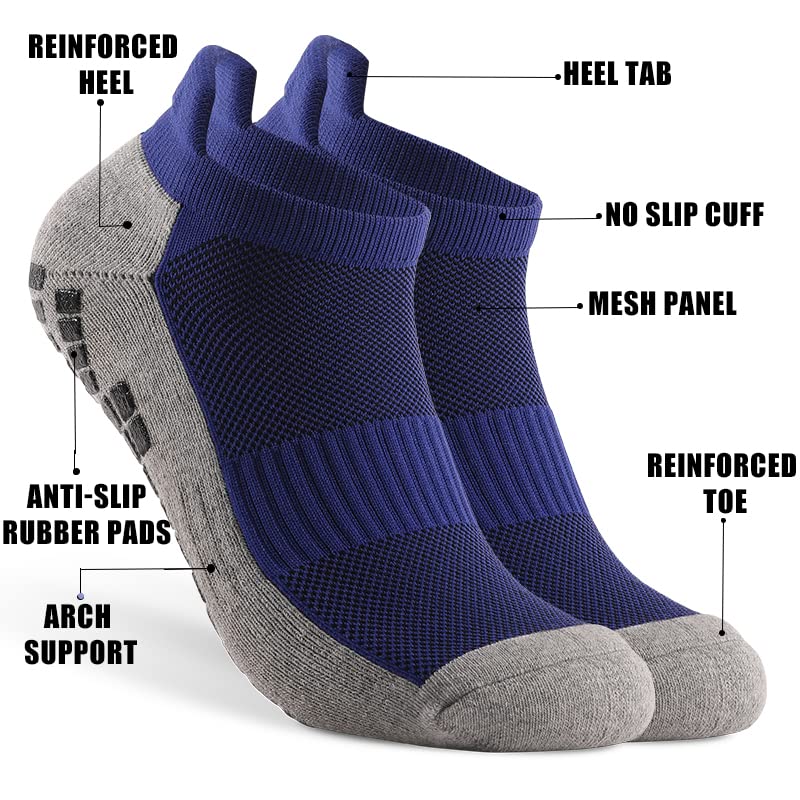 Athletic Grip Socks for Yoga, Running, Pilates