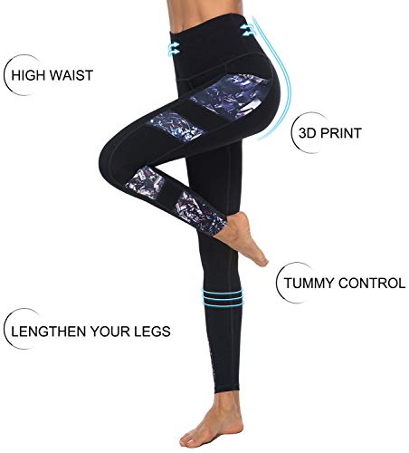 JOYSPELS High Waisted Black Gym Leggings - M