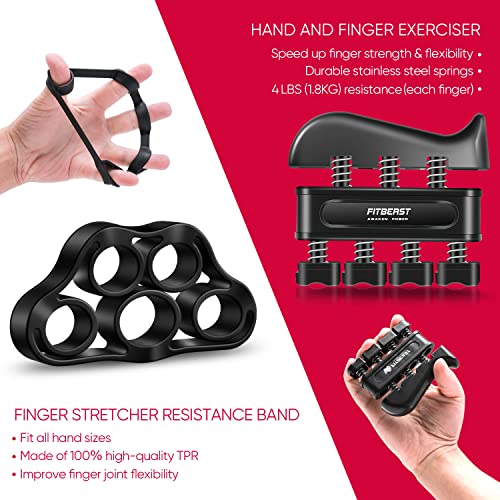 FitBeast Hand Grips Strengthener Kit - 5 Pack