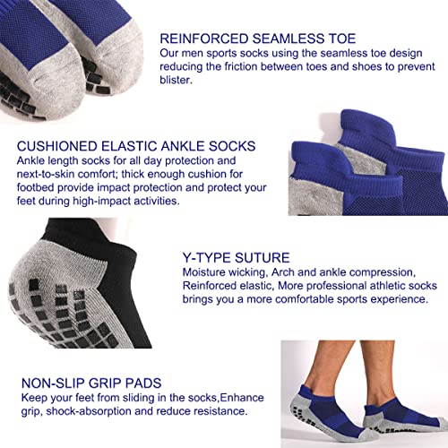 Athletic Grip Socks for Yoga, Running, Pilates