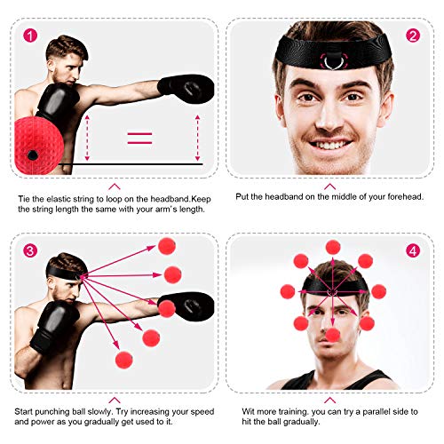 Upgraded Boxing Reflex Ball - Improve Hand-eye Coordination