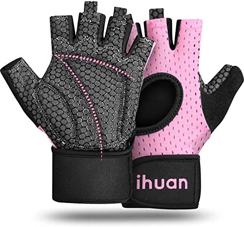 IHUAN Wrist Support Gym Gloves | Full Palm Protection