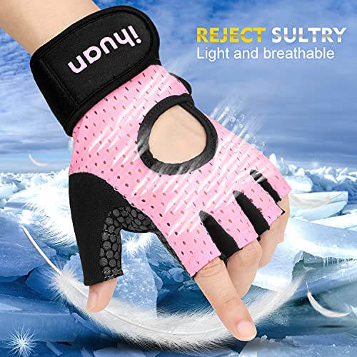 IHUAN Wrist Support Gym Gloves | Full Palm Protection