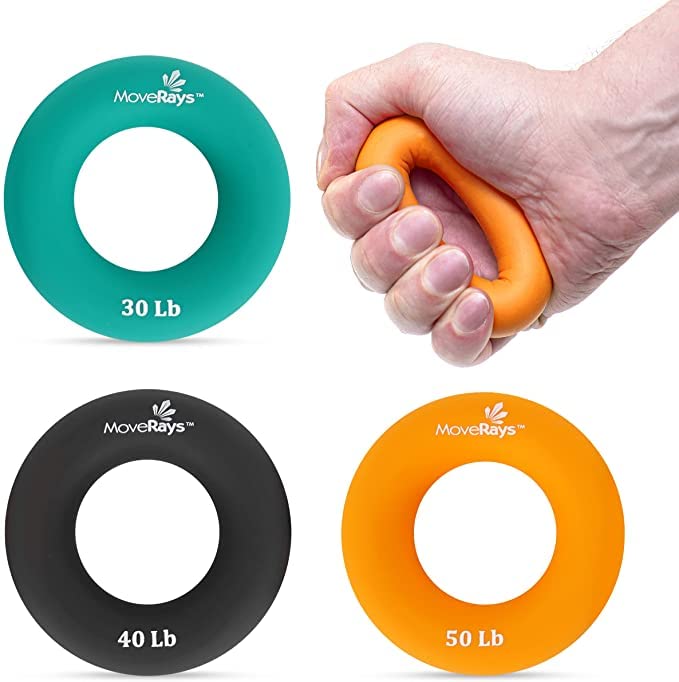 MoveRays Silicone Hand Grip Strengthener for Fitness
