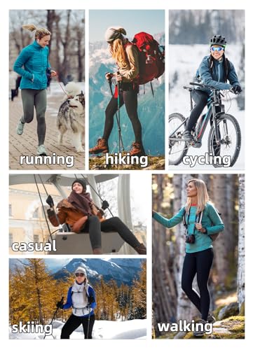 BALEAF Women's Fleece Leggings - Winter Running, Cycling, Hiking