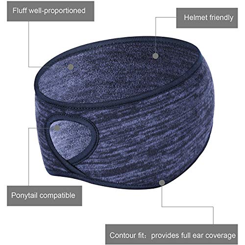 Running Headband with Ponytail Hole - Ear Warmers