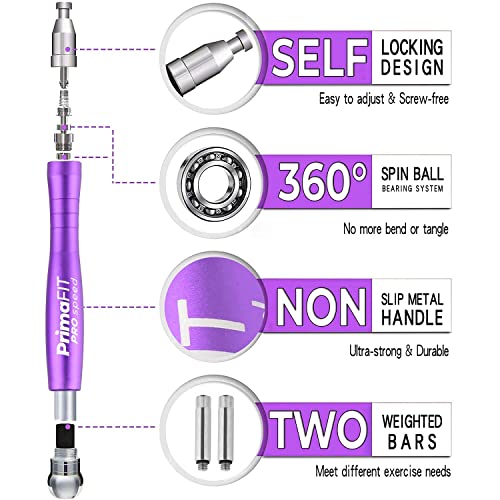 PrimaFIT Pro Adjustable Speed Skipping Rope with Carry Bag