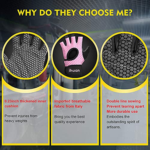 IHUAN Wrist Support Gym Gloves | Full Palm Protection