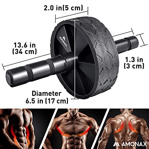 Amonax Home Fitness Equipment: Ab Roller, Skipping Rope, Push-up Handles
