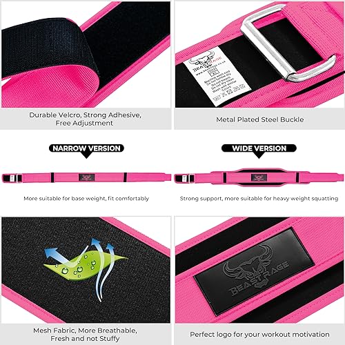 Double Strength Padded Weight Lifting Belt for Home Fitness