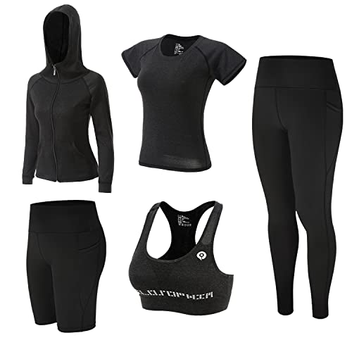 ZETIY Women's Yoga Suit - Black, Size L